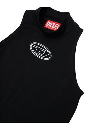 body in cotone nero con logo DIESEL KIDS | J02577KYA0LK900